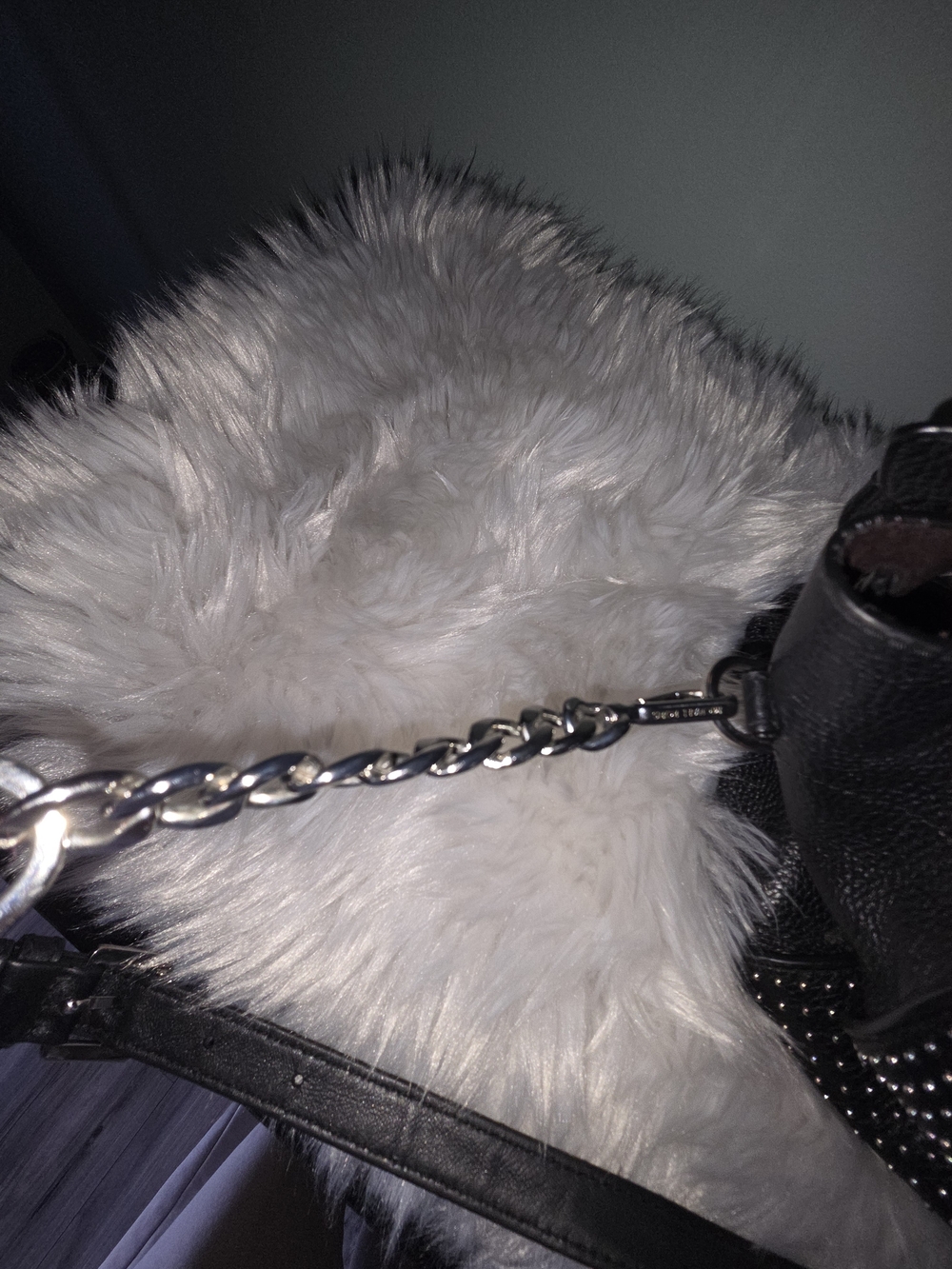 Michael Kors Black Studded Leather Tote Bag - Picture 7 of 7